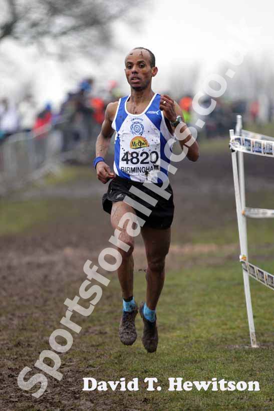 Meles Ozbazghi during the senior mens McCain World Cross Country Trials and Inter Counties.
